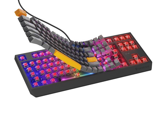 Genesis Thor 230 TKL Anchor Gray Teclado Mecánico QWERTY Español RGB Outemu Red Hot-Swap Genesis Thor 230 TKL Anchor Gray Teclado Mecánico QWERTY Español RGB Outemu Red Hot-Swap
