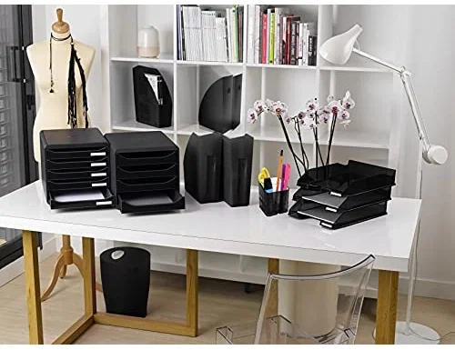Exacompta Papelera Ecoblack Negro 15 litros