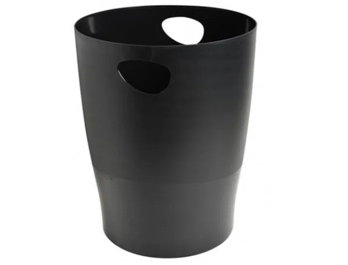 Exacompta Papelera Plástico Negro 15 Litros Exacompta Papelera Plástico Negro 15 Litros