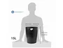 Exacompta Papelera Ecoblack Negro 15 litros