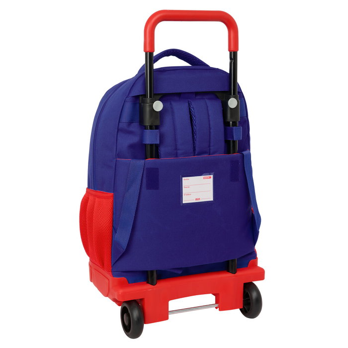Safta Mochila con Ruedas Compact Extraíble Atlético de Madrid