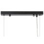 DKD Home Decor Lámpara de Techo de Metal y Cristal con Bolas Negro