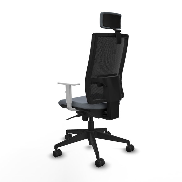 PIQUERAS Y CRESPO Silla de oficina Horna con mecanismo Sincro, Gris y Negro PIQUERAS Y CRESPO Silla de oficina Horna con mecanismo Sincro, Gris y Negro