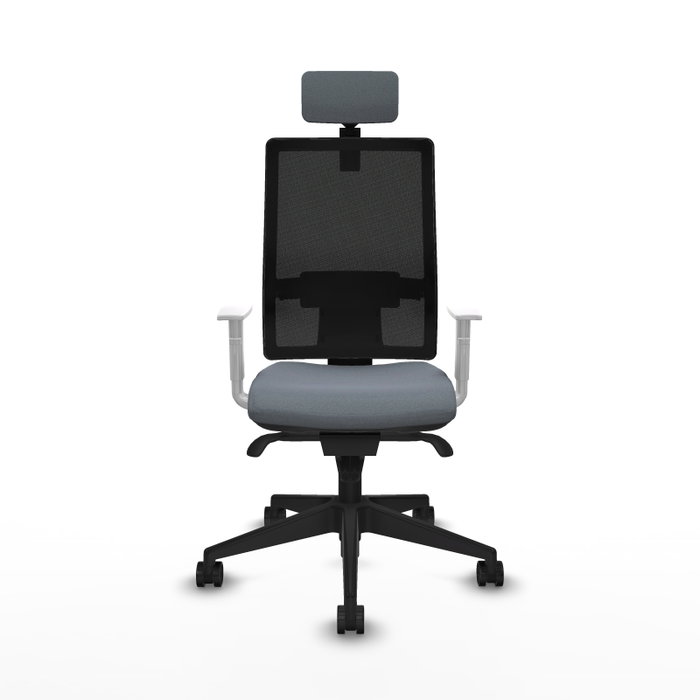 PIQUERAS Y CRESPO Silla de oficina Horna con mecanismo Sincro, Gris y Negro PIQUERAS Y CRESPO Silla de oficina Horna con mecanismo Sincro, Gris y Negro