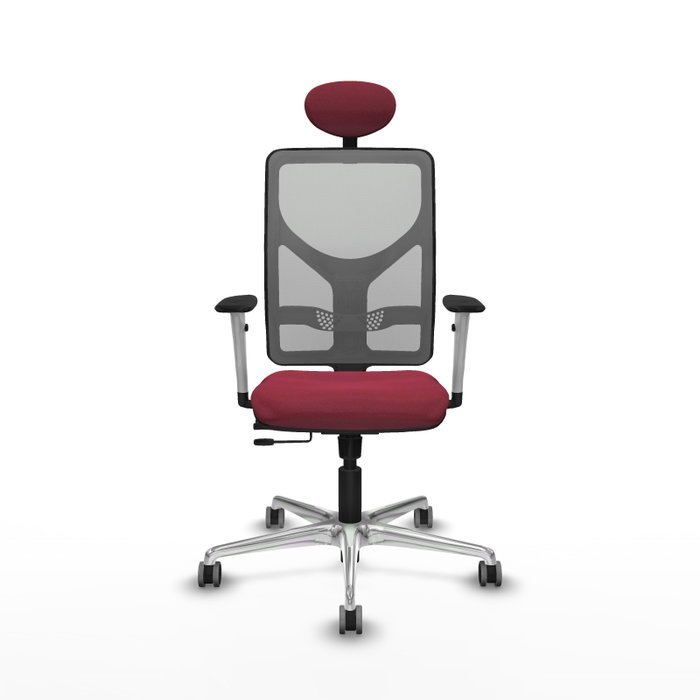PIQUERAS Y CRESPO Silla de oficina Motilla con mecanismo Sincro/Traslack, Granate y Gris PIQUERAS Y CRESPO Silla de oficina Motilla con mecanismo Sincro/Traslack, Granate y Gris