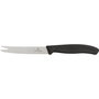 Victorinox Classic Black Cheese & Sausage Knife con hoja dentada de 11 cm de acero inoxidable.</a>