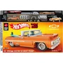 Mattel Brick 1962 Chevy Pickup Elite Hot Wheels Jft20 - Coche de Colección a Escala 1:16 con Piezas de Metal, Puertas Abatibles, Suspensión Ajustable y Tabla de Surf