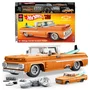 Mattel Brick 1962 Chevy Pickup Elite Hot Wheels Jft20 - Coche de Colección a Escala 1:16 con Piezas de Metal, Puertas Abatibles, Suspensión Ajustable y Tabla de Surf