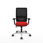 PIQUERAS Y CRESPO Silla de oficina Zulema Rojo/Negro con Mecanismo Sincro/Traslack