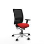 PIQUERAS Y CRESPO Silla de oficina Zulema Rojo/Negro con Mecanismo Sincro/Traslack