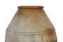 DKD Home Decor Ánfora de Metal Envejecido Beige con Pie