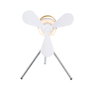 Lifetime Air Ventilador de sobremesa recargable con mando, 4 velocidades, Blanco