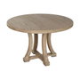 DKD Home Decor Mesa de Comedor Olmo Macizo 120x120x76 cm Natural