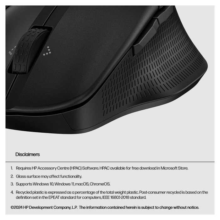 HP 685 Comfort Dual-Mode Ratón Inalámbrico Negro