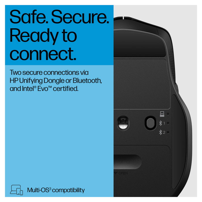 HP 685 Comfort Dual-Mode Ratón Inalámbrico Negro