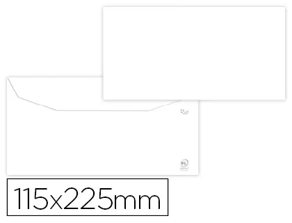 Liderpapel Sobre Blanco 115x225 mm Solapa Engomada Papel Offset 80 gr Caja 500 Unidades Liderpapel Sobre Blanco 115x225 mm Solapa Engomada Papel Offset 80 gr Caja 500 Unidades
