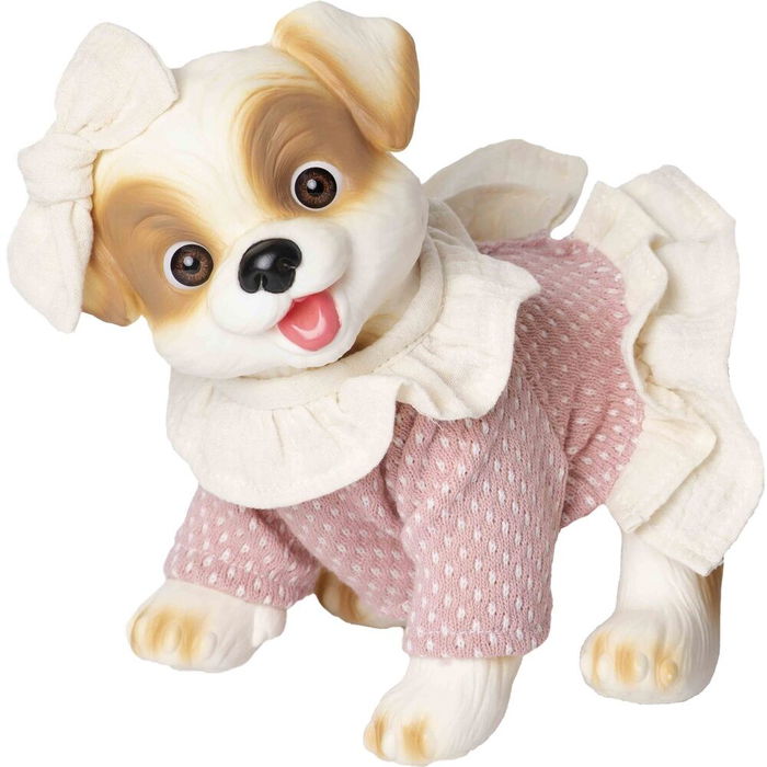 ROSA TOYS Muñeco Bebé Reborn Perrito Vestido Lana 23cm