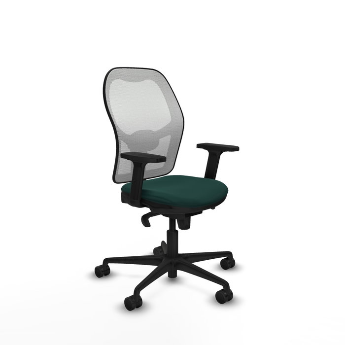 PIQUERAS Y CRESPO Silla de oficina Jorquera Verde botella y Blanco PIQUERAS Y CRESPO Silla de oficina Jorquera Verde botella y Blanco