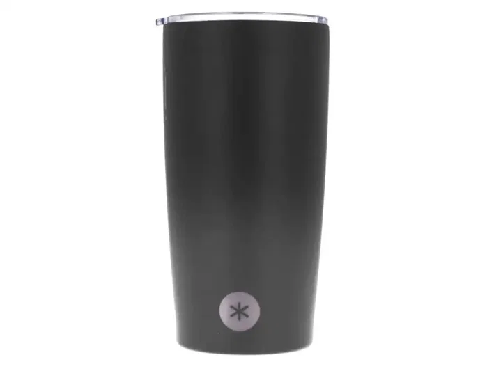 Antartik Vaso térmico Mono con tapa hermética, acero inoxidable, negro, 520 ml