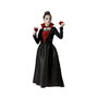 Atosa Disfraz de Vampiresa Elegante Negra para Niña con Cuello Alto, 5-6 años