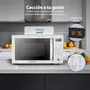 Grunkel Microondas MW-28AIRFRYER 4 en 1 con Grill, Convección y Air Fryer, 28L, Plateado