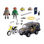 PLAYMOBIL 72066 Vehículo Táctico de Fuerzas Especiales con Agente SWAT, Criminal y Moto - Juego de Acción y Aventura en Español