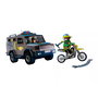 PLAYMOBIL 72066 Vehículo Táctico de Fuerzas Especiales con Agente SWAT, Criminal y Moto - Juego de Acción y Aventura en Español