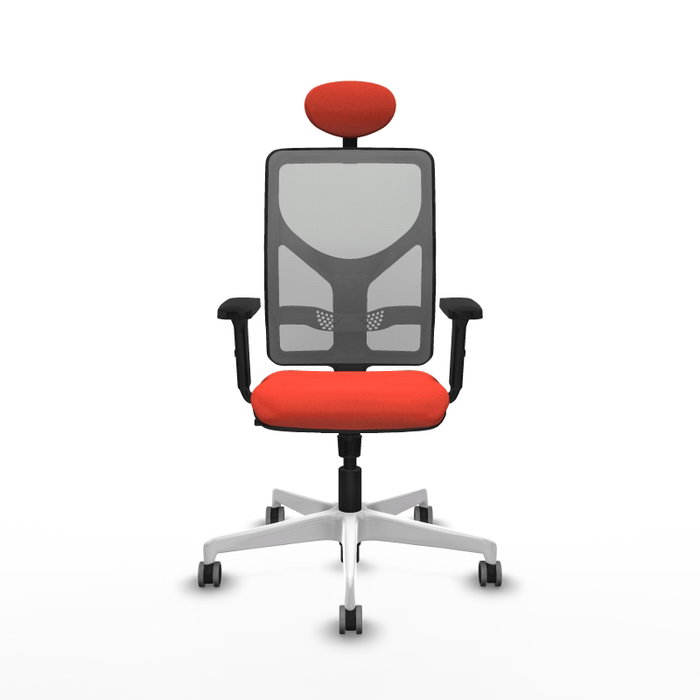 PIQUERAS Y CRESPO Silla de oficina Motilla con mecanismo Sincro, Naranja oscuro y Gris PIQUERAS Y CRESPO Silla de oficina Motilla con mecanismo Sincro, Naranja oscuro y Gris