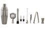 DKD Home Decor Set de Coctelería de 10 Piezas en Bambú e Inox