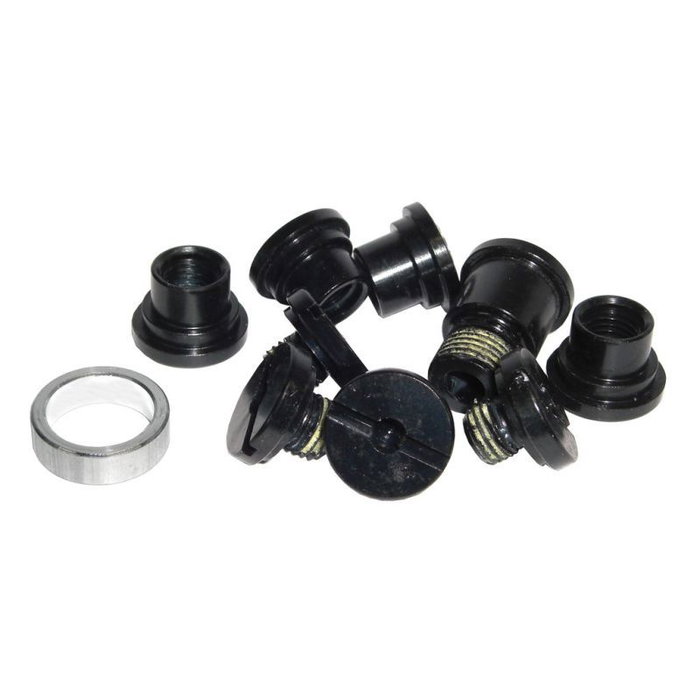 Campagnolo Kit de 5 tornillos macho y hembra para platos y bielas Power Torque a partir de 2011 Campagnolo Kit de 5 tornillos macho y hembra para platos y bielas Power Torque a partir de 2011
