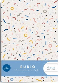 RUBIO PAPELERIA Libreta A5 con pauta Montessori de 3,5 mm y margen