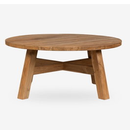 DKD Home Decor Mesita Auxiliar de Madera 70x70x40