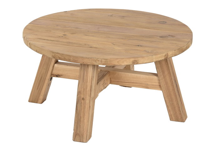 DKD Home Decor Mesita Auxiliar de Madera 70x70x40
