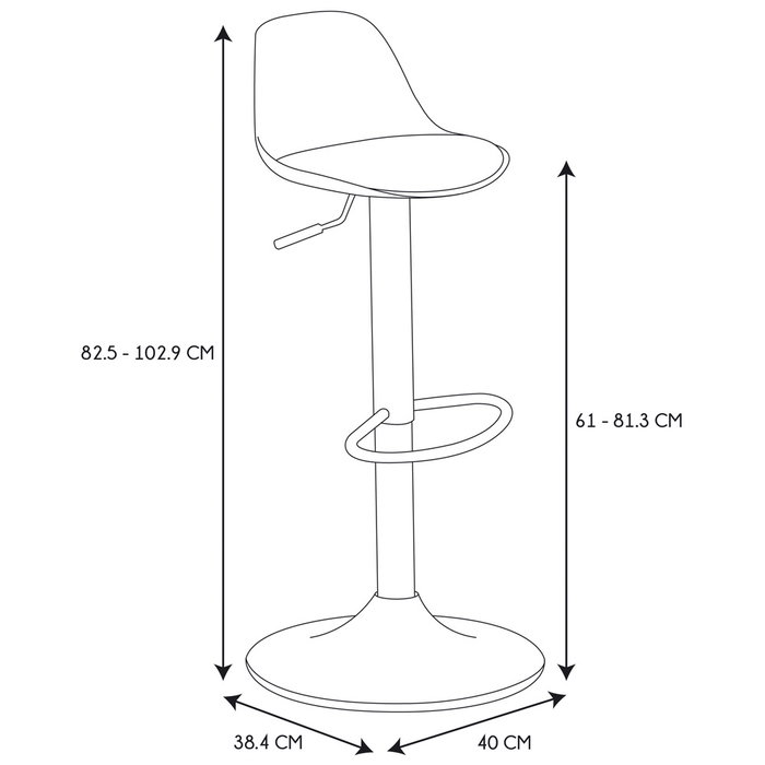 Home Deco Factory Taburete Bar Isak Negro Home Deco Factory Taburete Bar Isak Negro