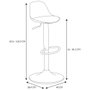 Home Deco Factory Taburete Bar Isak Negro