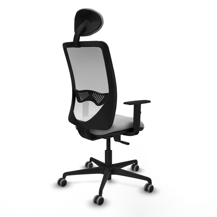 PIQUERAS Y CRESPO Silla de oficina Zulema con mecanismo Sincro, Gris claro y Blanco PIQUERAS Y CRESPO Silla de oficina Zulema con mecanismo Sincro, Gris claro y Blanco