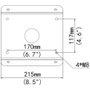 ALLNET Adaptador de esquina/techo para ALL-CAM2498-LEP