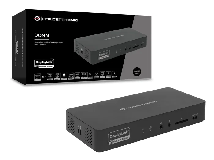 Conceptronic DONN31B Docking Station 17 en 1 USB-C Conceptronic DONN31B Docking Station 17 en 1 USB-C