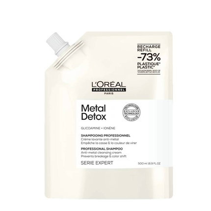 L'ORÉAL PROFESSIONNEL PARIS Metal Detox Professional Shampoo Refill 500 ml L'ORÉAL PROFESSIONNEL PARIS Metal Detox Professional Shampoo Refill 500 ml
