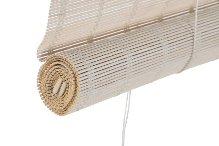 DKD Home Decor Estor Oriental Blanco Bambu Polyester 2 x 175 x 120 cm DKD Home Decor Estor Oriental Blanco Bambu Polyester 2 x 175 x 120 cm