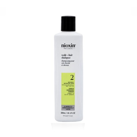 Nioxin Sistema 2 Champú para Cabello Natural con Debilitamiento Avanzado 300 ml