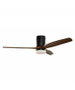 Grunkel Ventilador de Techo con Luz LED, 132 cm, Madera Oscura