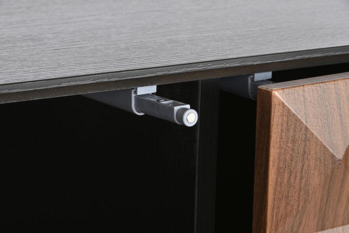 DKD Home Decor Buffet Rombos Marrón y Negro