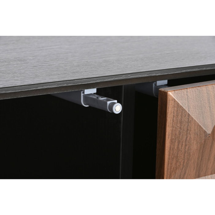 DKD Home Decor Buffet Rombos Marrón y Negro