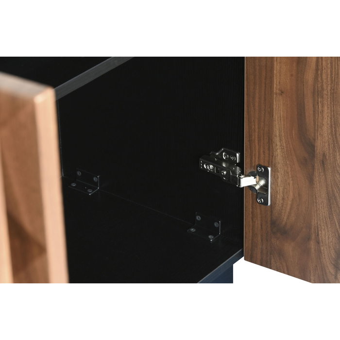DKD Home Decor Buffet Rombos Marrón y Negro