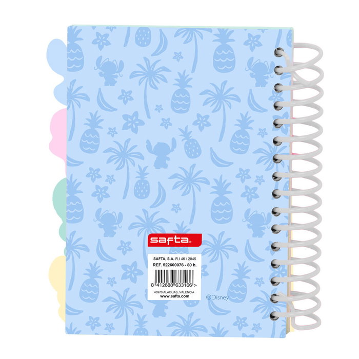 Safta Bloc de notas A6 Stitch Disney