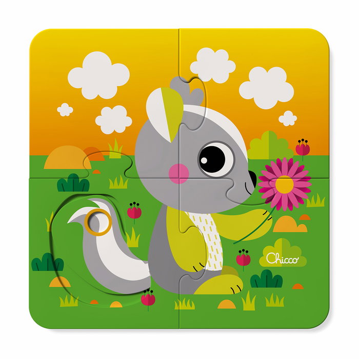 Chicco Puzzle Interactivo Montessori 4 Piezas +12 Meses Español - 00012558000000 Chicco Puzzle Interactivo Montessori 4 Piezas +12 Meses Español - 00012558000000