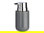 Berilo Dosificador Jabón Cerámica Gris Plata Ancho 7 cm Alto 14.5 cm Largo 8.5 cm Capacidad 350 ml (Set de 12)