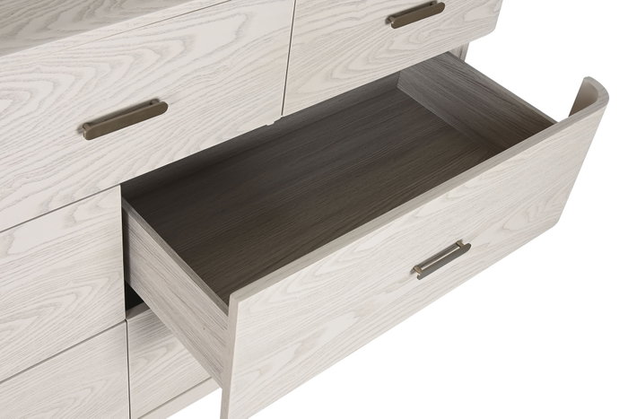 DKD Home Decor Cómoda Tradicional Nelly Gris Claro