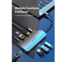 Vention Docking Station TOLHB con HDMI 4K, 3xUSB, USB-C PD, RJ45 y Lector de Tarjetas, Plata